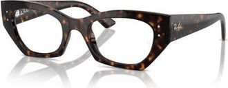 Ray-Ban 52mm Irregular optical glasses in Tortoise at Nordstrom