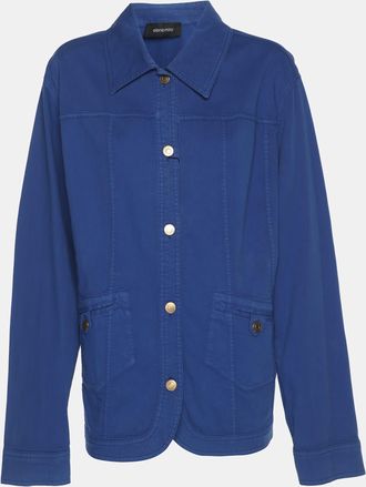 Elena Miro Blue Denim Shirt Jacket