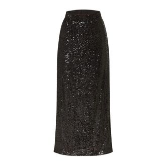 Max Mara Dames, Rokken, Zwart, Maat: L