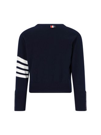 Thom Browne Mens Sweaters Blue Cashmere