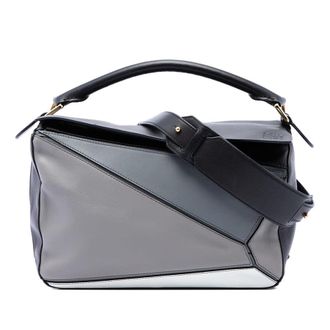 Loewe Pre-owned Loewe Medium Tricolor Calfskin Puzzle Satchel Ladies 3T3NW08UPB31KRBW