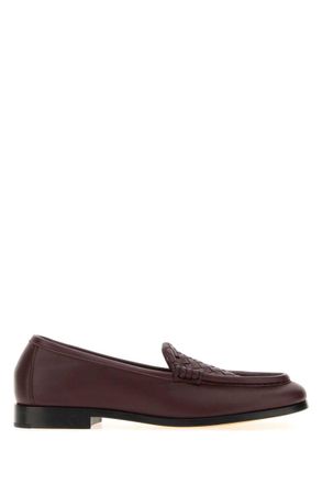 Bottega Veneta Mahogany Woven Loafers