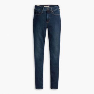 Levi's Womens Levis 724 High Rise Straight-Fit Jeans in Blue