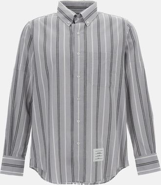 Thom Browne Camicia A Righe In Cotone