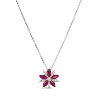 Le Vian Ladies Passion Ruby Necklace set in 14K Vanilla Gold