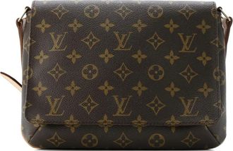 Louis Vuitton Musette Tango Handbag Monogram Canvas shoulder bag - Bruin