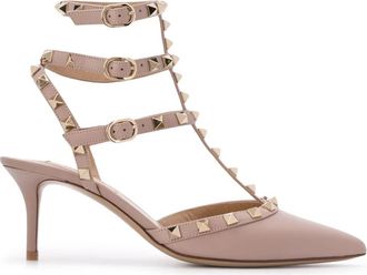 Valentino Garavani met Hak - Dames - Pumps - Roze - 36 EU - Leer - Schoenen
