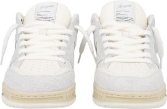Axel Arigato Area Lo Fluffy Low-Top Leather Sneakers