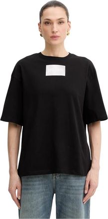 Just Cavalli Katoenen T-shirt - Dames - T-shirts - Zwart - S - Katoen - Tops