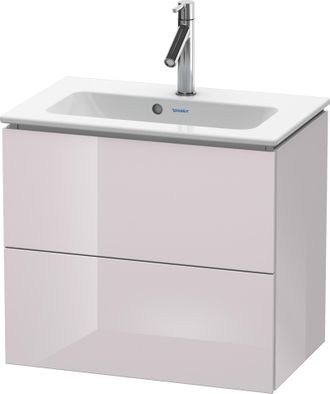Duravit Duravit L-cube Mueble De Pared Compact, 2 Cajones, Anchura: 620mm, Para Me By Starck 234263, Color: Laca Blanca Lila Alto Brillo - Lc625602727