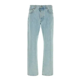 Valentino Garavani Straight Jeans, male, Blue, Size: W34 Denim Pants