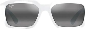 Maui Jim K&uuml;pale zonnebril met rechthoekig montuur - Wit