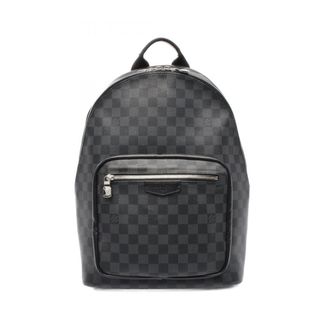 Louis Vuitton Black Coated Canvas Leather Backpack (Pre-Owned)