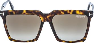 Tom Ford Womens Sabrina Dark Havana Brown Sunglasses - One Size
