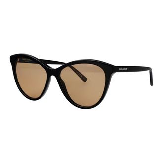 Saint Laurent SL 456 Sunglasses - female - Saint Laurent - Sunglasses - Black - 57 MM - Accessories