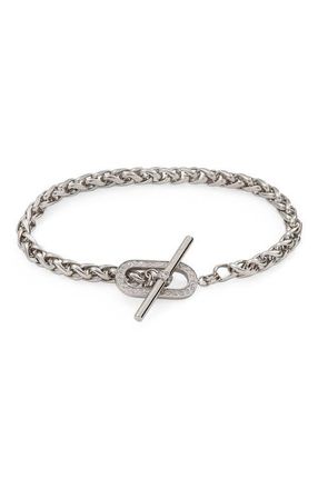 Alex and Ani Pave Toggle Chain Bracelet in Silver at Nordstrom