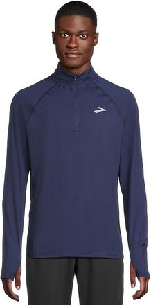 Brooks Dash 1/4 Zip 3.0 Mens Sweatshirt Midnight : 2XL, Polyester/Spandex