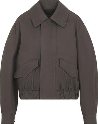 Christophe Lemaire Korte Blouson - Dames - Jassen - Bruin - Maat: 2XS Katoen