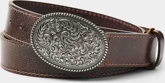 Le 31 Mens Floral engraving buckle belt