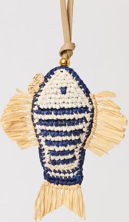 BTB Los Angeles Fish Charm in Navy/white at Nordstrom