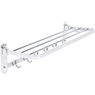 OEM Toallero Plegable De Acero Inoxidable Con Gancho Para Ba&ntilde;o, 56,4 X 23,6 X 17,5 Cm -crezuo