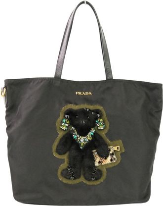 Prada Black Nylon Tote Bag (Pre-Owned)
