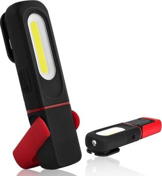 OEM Linterna De Trabajo Led Recargable Con Funci&oacute;n Giratoria, Base Magn&eacute;tica Y Gancho Para Reparaci&oacute;n De Autom&oacute;viles, 1200 Mah