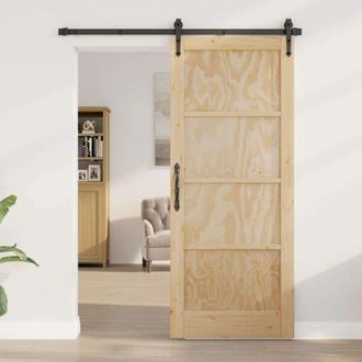 vidaXL Vidaxl - Puerta Interior Marr&oacute;n 83 X 202 Cm Madera Contrachapada