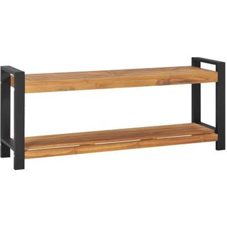 vidaXL Banco De Madera Maciza De Teca 120 Cm Vidaxl