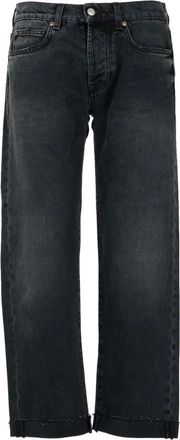 Roy Rogers Cropped Boyfriend Jeans - Dames - Cropped Jeans - Zwart - W29 - Katoen - Jeans