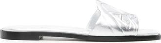 Alexander McQueen Zilveren Sandaal 8100 Stijlvol Model - Dames - Sandalen - Grijs - 37 EU - Schoenen