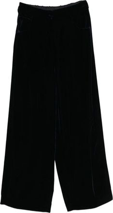 Emporio Armani Broeken, Dames, Blauw, S, Wide Broeken