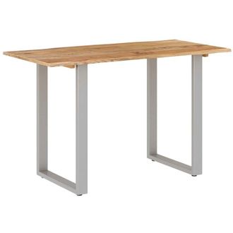 vidaXL Tavolo da Pranzo 118x58x76 cm in Legno Massello di Acacia vidaXL