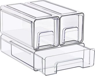 Sorbus 3Pc Stackable Storage Drawers
