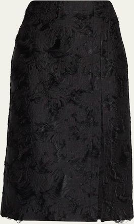 Proenza Schouler Dalma Chrysanthemum Jacquard Skirt