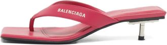 Balenciaga Sandali infradito con punta quadrata - Rosa
