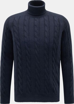 Braun Hamburg Men - Cashmere turtleneck jumper navy
