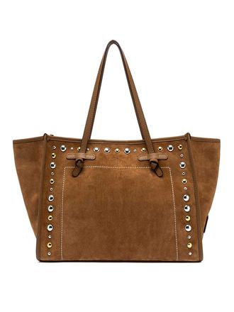 Gianni Chiarini Marcella Shopping Bag In Suede With Studs
