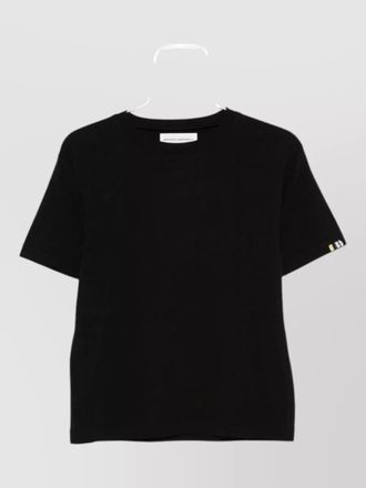 Extreme Cashmere striped short-sleeve cotton cashmere t-shirt
