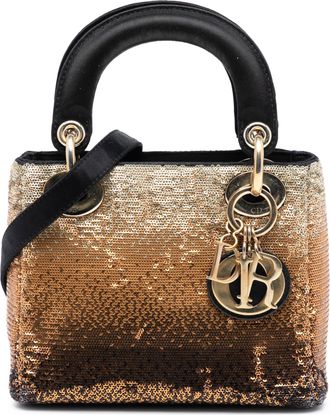 Dior Ombre Mini Satin Sequin Gradient Lady Dior