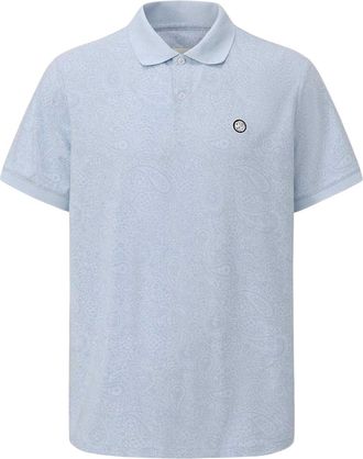 Pretty Green Heren Paisley Poloshirt (Marine)