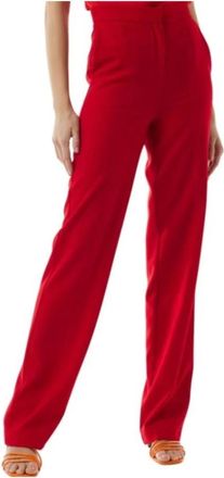 Silvian Heach Wijde broek - Dames - Wijde Broeken - Rood - M - Polyester - Broeken