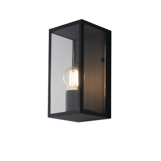 Netlighting Mirage Outdoor Wall Lantern Anthracite IP44 E27 in Black