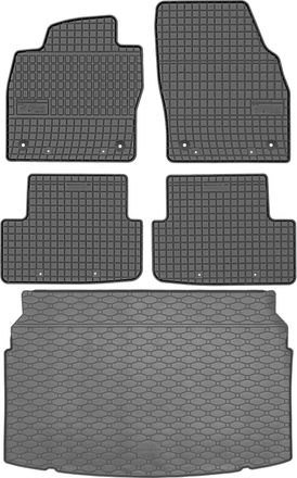 OEM Juego De Alfombrillas De Goma Para Coche Y Alfombrilla Para Maletero Para Volkswagen Polo Vi Hatchback A Partir De Octubre De 2017