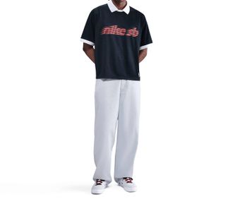 Nike Loose Denim Pants In Football Grey