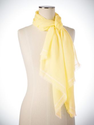 Talbots Textured Lovely Oblong Scarf - Daisy - 001 Talbots