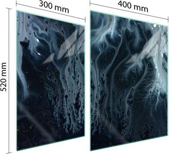 OEM Placa Protectora De Vidrio Para Estufa 70x52 M&aacute;rmol