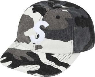 SUPREME Honkbalpet met camouflageprint - Grijs