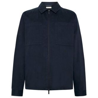 Knowledge Cotton Apparel Regular Fit Twill Overshirt Hemd f&uuml;r Herren | blau