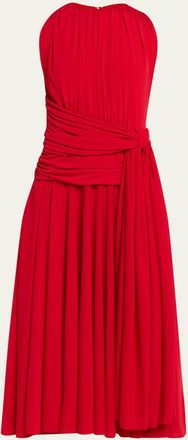 Brandon Maxwell The Isadora Sleeveless Draped Dress